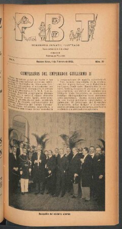 Cumpleaños del emperador Guillermo II