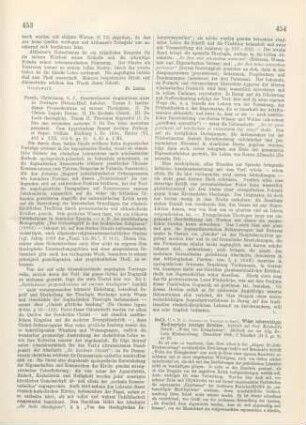 453-454 [Rezension] Pesch, Christian, 1. De deo uno secundum naturam. 2. De deo trino secundum personas