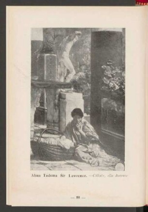 Alma Tadema Sir Lawrence. - Cállate, ella duerme