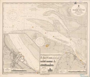 138 Nordsee; deutsche Küste. Elbmündung. Reede von Cuxhaven