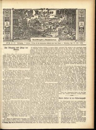 Ausgabe vom Sonntag, den 10. Oktober 1909.