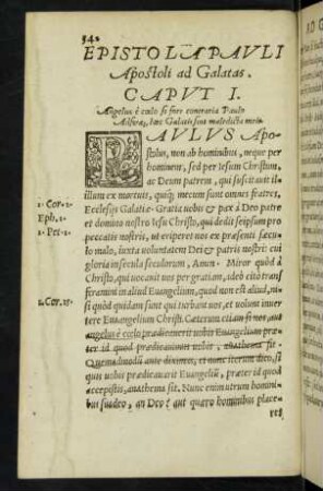 Epistola Pauli Apostoli ad Galatas.