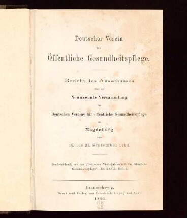 19: Magdeburg vom 19. bis 21. September 1894