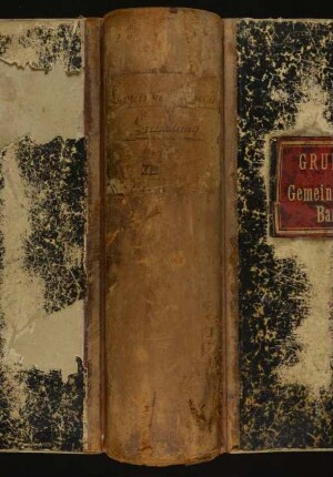Grundbuch Band XVI mit Personenregister