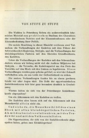 Von Stufe Zu Stufe