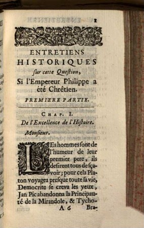 Entretiens historiques sur le christianisme de l'empereur Philippe