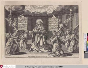 [The Virgin; Die Jungfrau; Maria von musizierenden Engeln umgeben]
