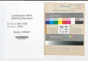 Entnazifizierung Wilhelm Busse , geb. 29.05.1911 (Beamter)