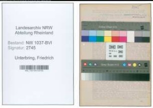 Entnazifizierung Friedrich Unterbring , geb. 16.06.1889 (Obermeister)