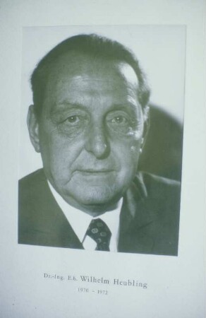 Abteilungsleiter Straßenbau, Dr.-Ing. E. H. Wilhelm Heubling (1970-1972)