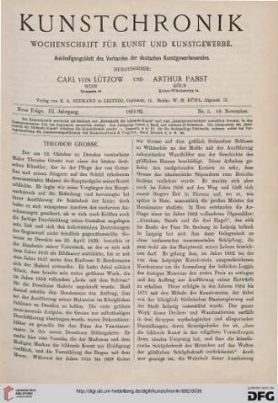 Heft 5 (19. November 1891)