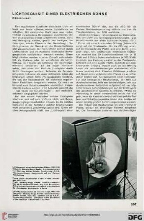 5: Lichtrequisit einer elektrischen Bühne