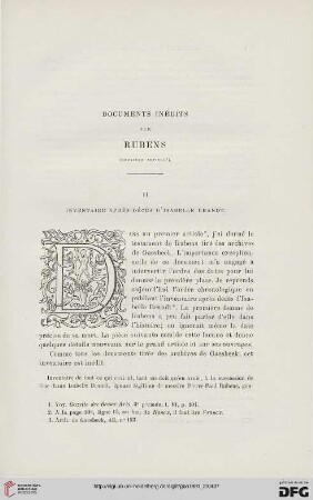 3. Pér. 6.1891: Documents inédits sur Rubens, 2