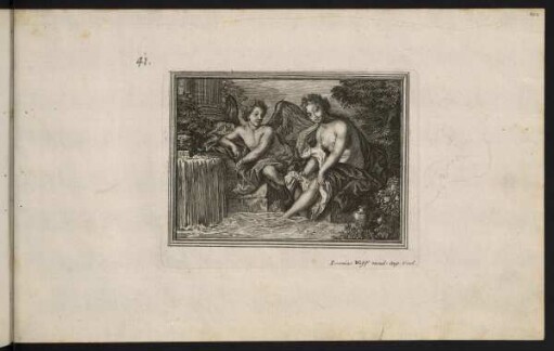 101r-101v, Nymphe und Amor am Wasser
