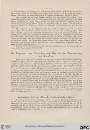 Vermuthung über das Alter der Schliemann'schen Gräber
