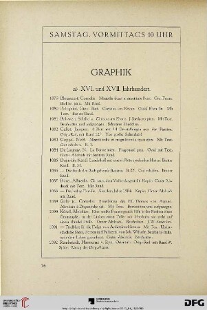 Samstag, vormittags 10 Uhr (Nr. 1079-1326)