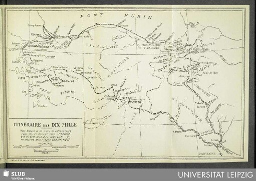 Carte: Itinéraire des dix-mille