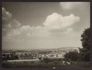 Blick vom Vietberg auf Heidenoldendorf. Detmold. Heidenoldendorf. Papierabzug