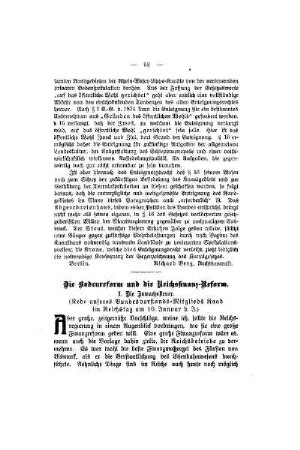 Die Bodenreform und die Reichsfinanz-Reform