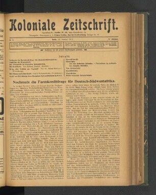 Nr. 8. Berlin, 23. Februar 1912. 13. Jahrgang.