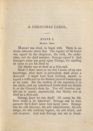 A christmas carol in prose
