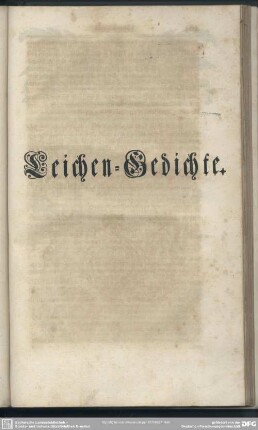 Leichen-Gedichte