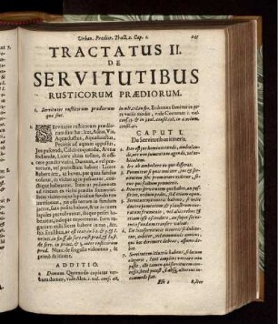 Tractatus II. De Servitutibus Rusticorum Praediorum