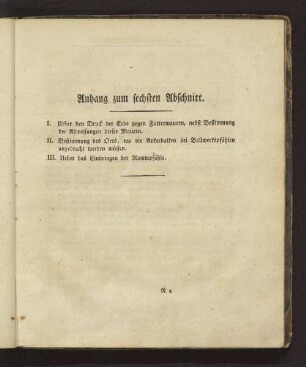 Anhang zum sechsten Abschnitt.
