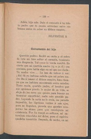 Contestación del hijo