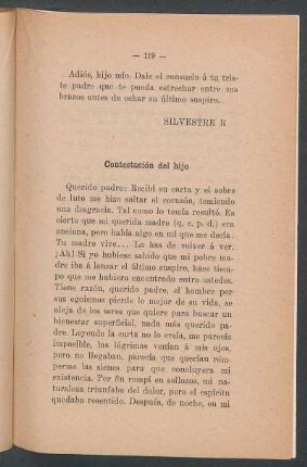 Contestación del hijo