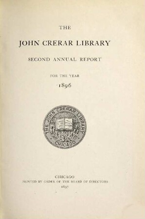 Annual report. 2. 1896