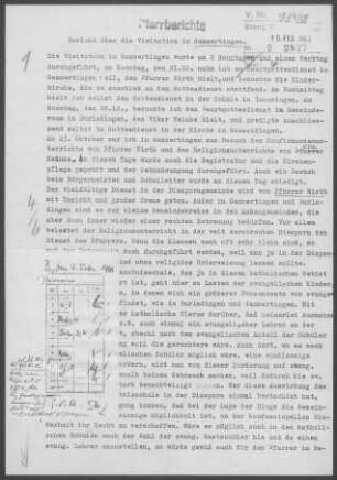 Gammertingen: Pfarrbericht 1962