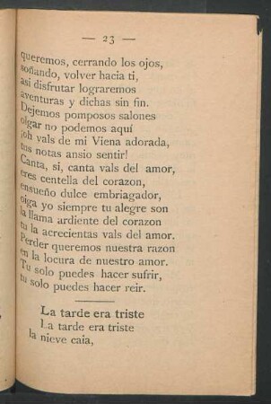 La tarde era triste