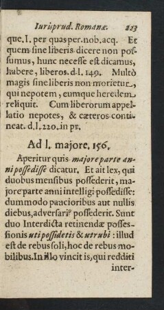 Ad l. majore. 156.