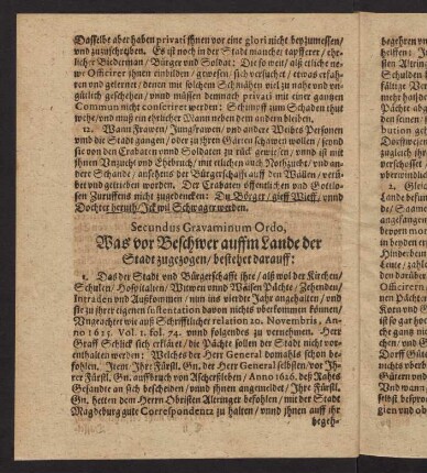 10v-12v, Secundus Gravaminum Ordo