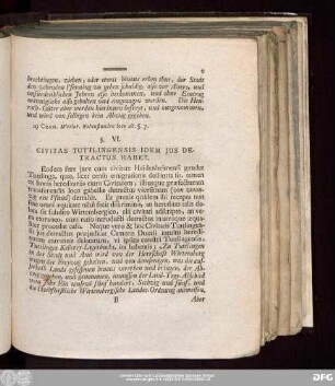 §. VI. Civitas Tuttlingensis Idem Ius Detractus Habet.