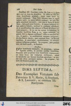Dies Septima.