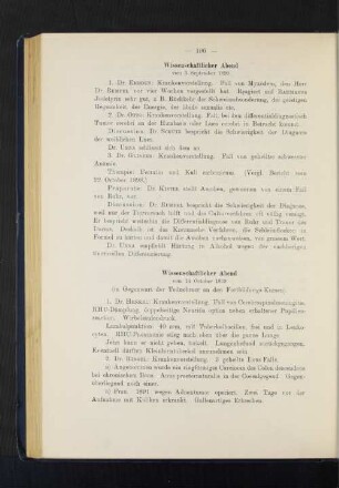 Wissenschaftlicher Abend vom 14. October 1899.