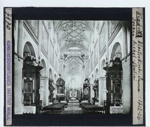 Kladruby, Kloster : Innenansicht, Blick nach O