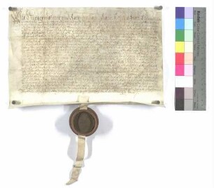 Bürgermeister und Rat der Stadt Gmünd verkaufen an Guardian und Konvent des Franziskanerklosters zu Gmünd 9 Gulden jährlichen Zins um 200 Gulden.