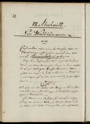 VI. Abschnitt. Von Waldbäumen.