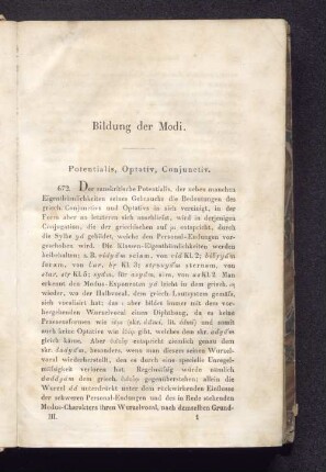 Bildung der Modi.