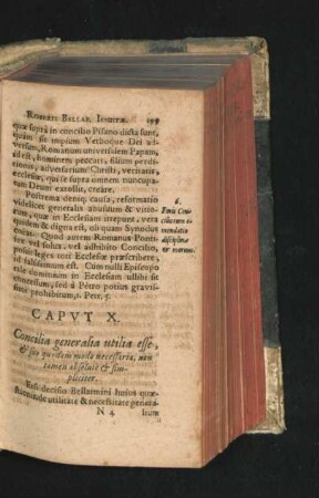 Caput X. Concilia generalia utilia esse, & suo quodam necessaria, non tamen absolute & simpliciter.