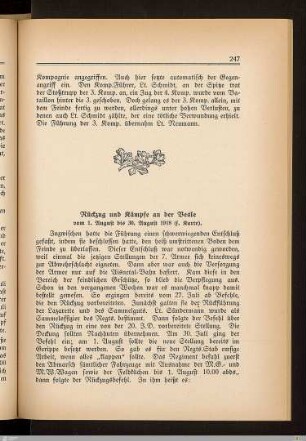 Rückzug und Kämpfe an der Vesle