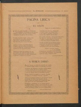 Página lírica