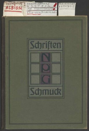 Schriften und Schmuck