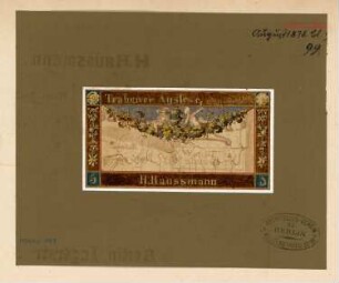 Weinflaschenetikett Monatskonkurrenz August 1878: Ansicht