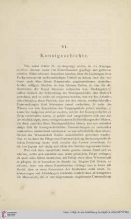VI. Kunstgeschichte