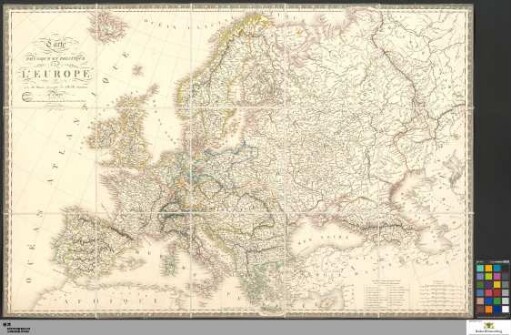 Carte Physique Et Politique de L'Europe