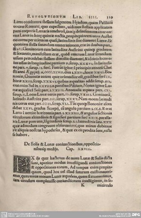 28. De solis et lUnae coniunctionibus, oppositionibusque medijs.